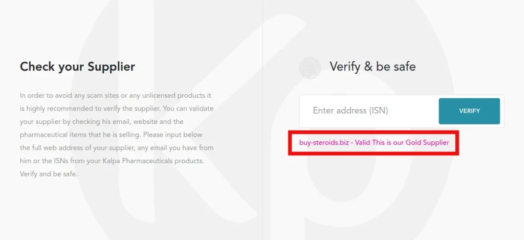 verified kalpa pharmaceuitcals supplier